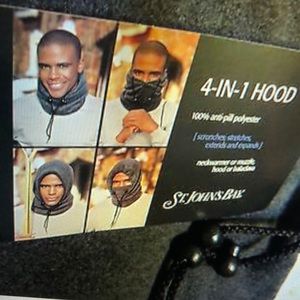 4-in-1 polyester hood